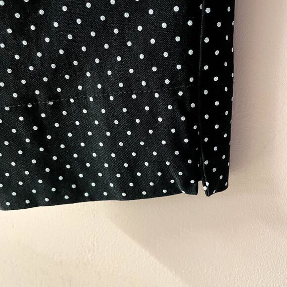Vintage Black & White Polka Dot Pin Up Ankle Pants Size S EUC - Picture 5 of 12
